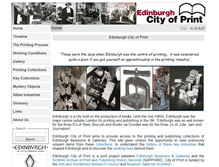 Tablet Screenshot of edinburghcityofprint.org